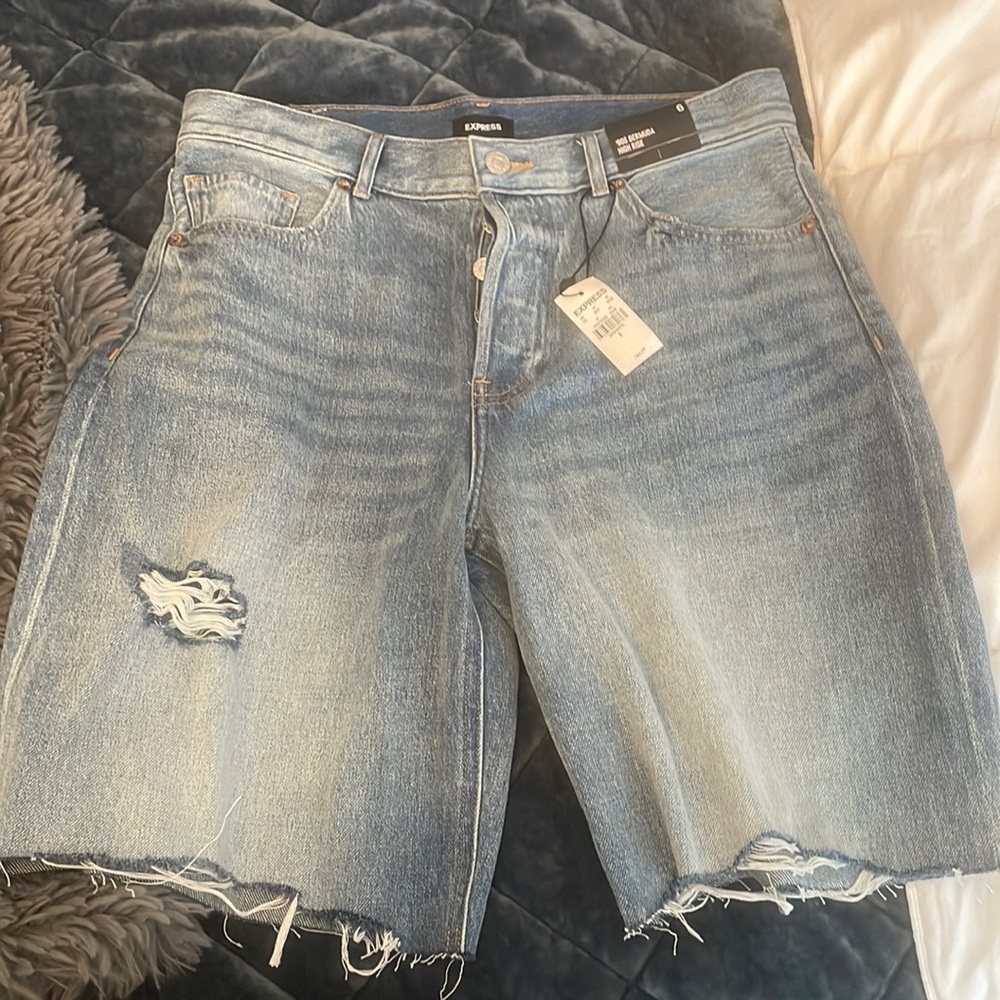 Express Bermuda Highrise Shorts